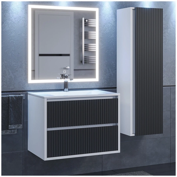 Тумба под раковину Uperwood Next 70 3930205151 белая/графит фото