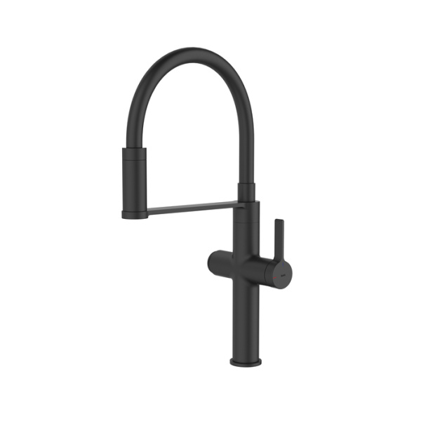 Смеситель для кухни под фильтр Iddis Ikon IKNBLFFi05 черный матовый фото