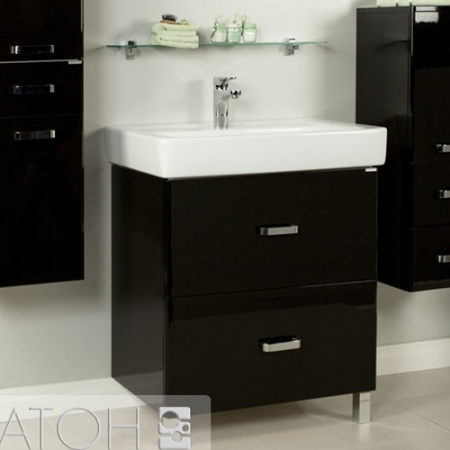 Тумба под раковину Акватон Америна 80 Н 1A169401AM950 черная фото