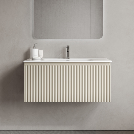 Тумба под раковину Sancos Snob R 1.0 SNR1.090CE Beige Soft фото