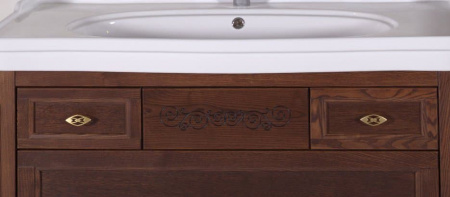 Тумба с раковиной ASB Woodline Модерн 85 11247 орех фото