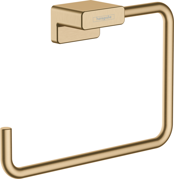 Полотенцедержатель кольцо Hansgrohe AddStoris 41754140 шлифованная бронза фото