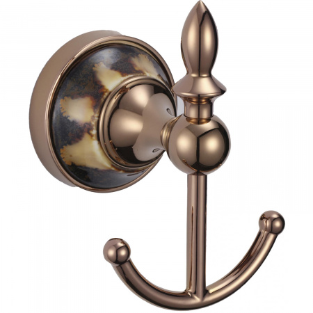 Крючок для ванной двойной Savol 68BD S-BD6854 розовое золото фото