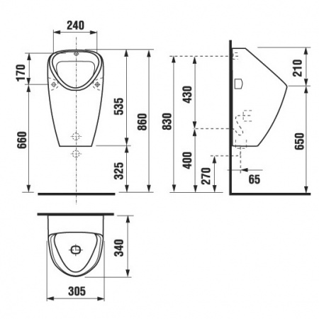 Писсуар Jika Golem Antivandal 4307.0.000.483.1 фото
