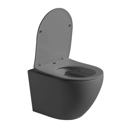 Подвесной унитаз безободковый Vincea Globo VT1-14SMA с сиденьем фото