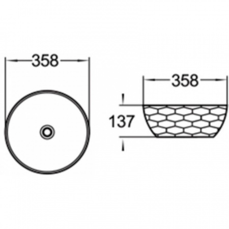 Накладная раковина SantiLine SL-1038 35x35 фото