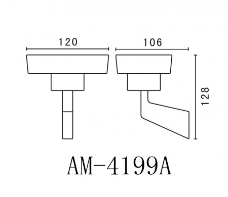 Мыльница настенная Art&Max Techno AM-E-4199A хром фото