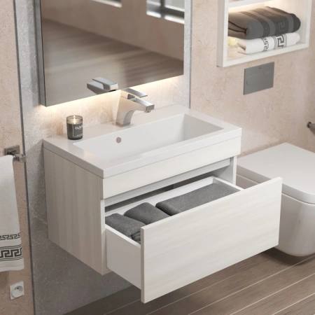 Тумба под раковину Uperwood Eva 60 3930213462 дуб харбор белый фото