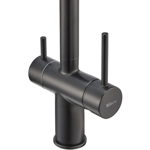 Смеситель для кухни под фильтр Milacio Ultra Cartes MCU.557.TB черный фото