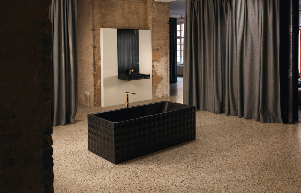 Стальная ванна Bette Loft Ornament 3172-056 CFXX6A черная 181x81 фото