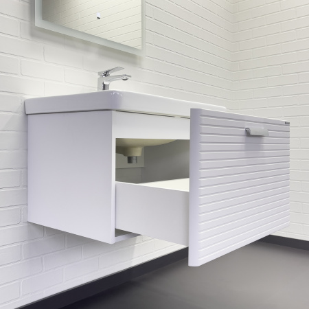 Тумба с раковиной Comfortу Танжер 00-00019565CF белая матовая фото