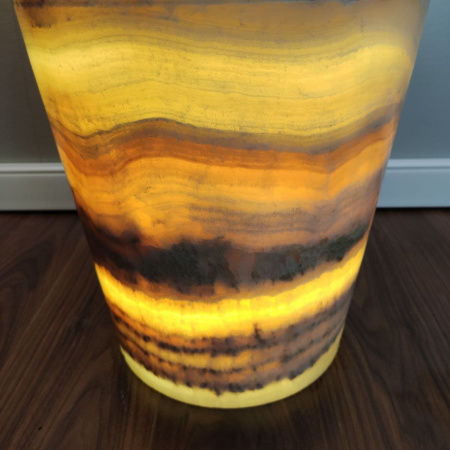 Раковина напольная из оникса Yellow ON-01346 (45*45*90) фото