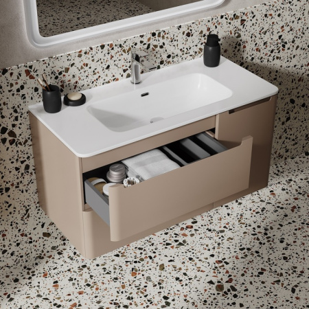 Тумба с раковиной Iddis Edifice EDI10C0i95K капучино фото