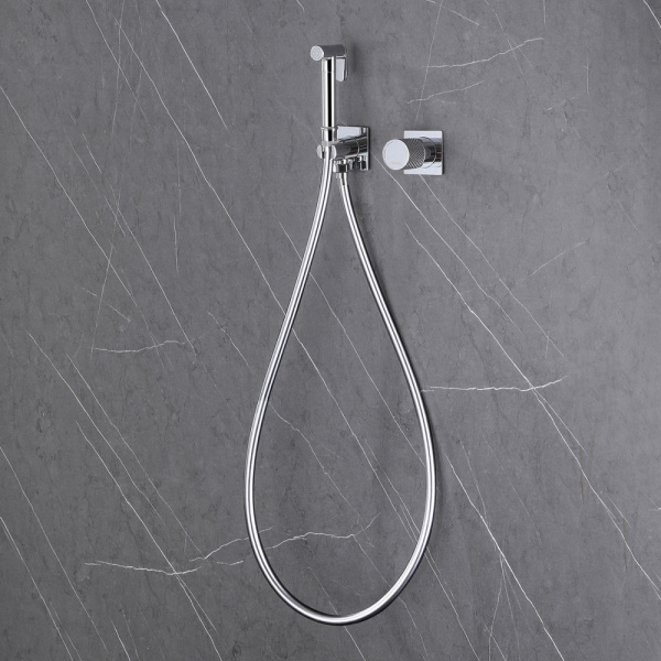 Гигиенический душ со смесителем Abber Rund AF8725 хром фото