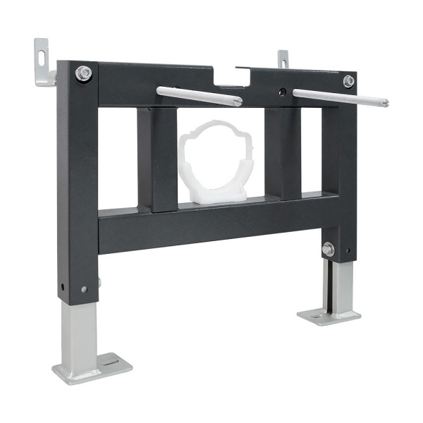 Подвесной унитаз с импульсным смывом Abber Bequem AC1108PMB с инсталляцией AC0101P, черный матовый фото