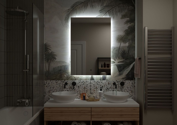 Зеркало с подсветкой Art&Max Perugia AM-Per-700-1000-DS-F 70x100 фото