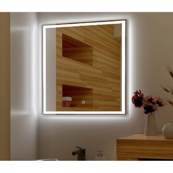 Зеркало с подсветкой Art&Max Monza AM-Mon-800-800-DS-F 80х80 см фото