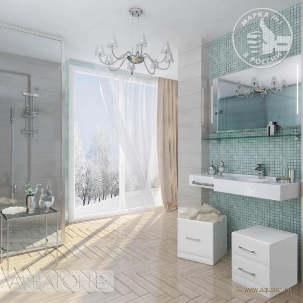 Подвесная раковина Акватон Отель 127 1A70123WOT01R фото