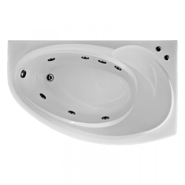 Ванна акриловая с гидромассажем Bas Фэнтази 150х90 R фото