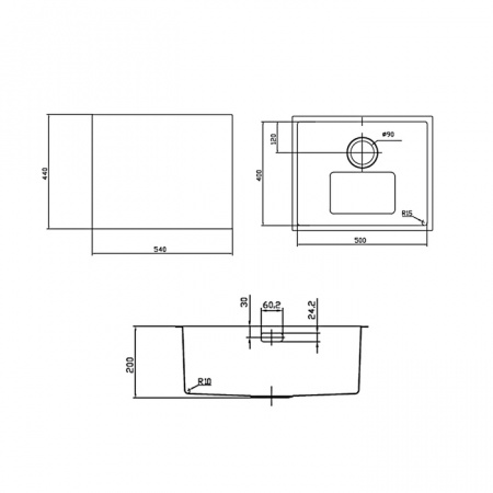 Мойка кухонная Iddis Edifice EDI54B0i77 фото