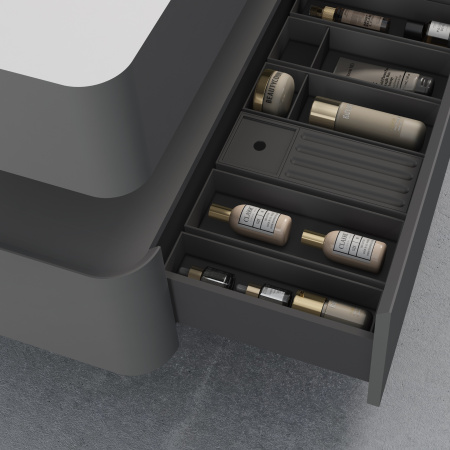 Тумба под раковину Vincea Caprice 100 VMC-4CA100MG серая матовая фото