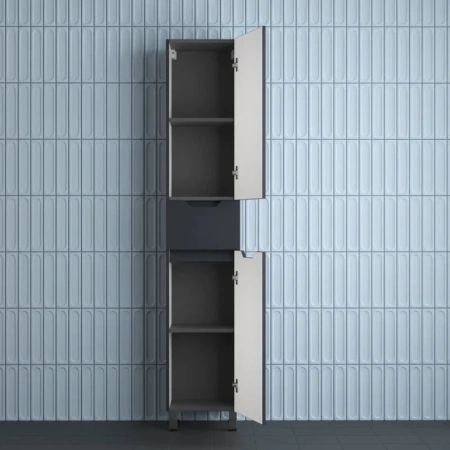 Шкаф-пенал напольный Style Line Остин ЛС-00002412 графит фото