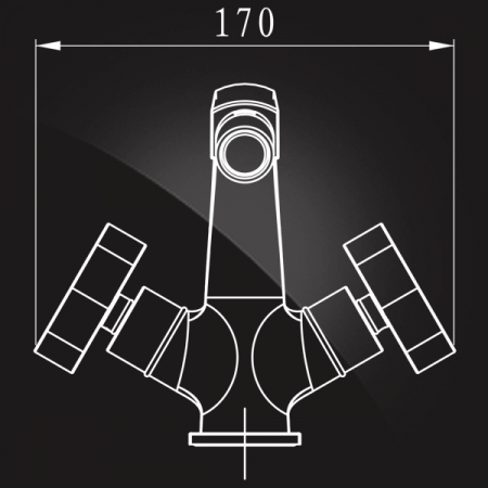 Смеситель для биде двухвентильный Elghansa New Wave Zeta 4907592 фото