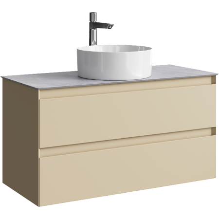 Тумба под накладную раковину Aqwella Geometria 100 GE01102MD морская дюна фото