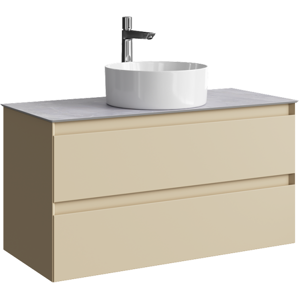 Тумба под накладную раковину Aqwella Geometria 100 GE01102MD морская дюна фото