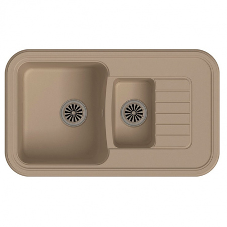 Мойка кухонная Ewigstein Antik A- 60KF крем фото