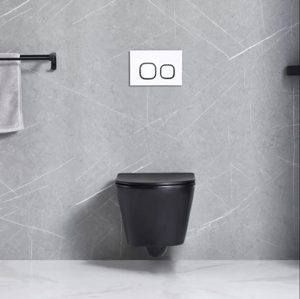 Унитаз подвесной безободковый Cerutti SPA Adige Aria CT9246 с сиденьем, черный матовый фото