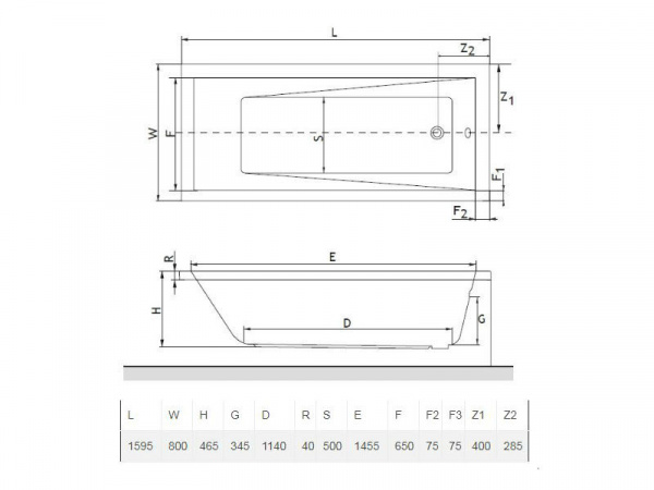 Акриловая ванна Excellent Wave 160x80 WAEX.WAV160.80WH фото