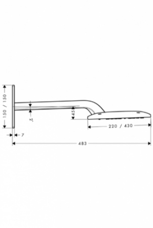Верхний тропический душ Hansgrohe Raindance Е Air 2jet 420 27373000 фото