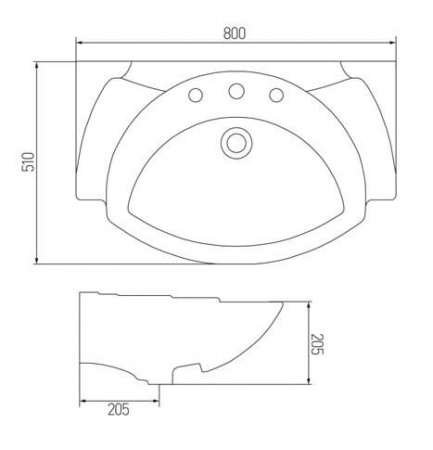 Раковина Акватон SEREL 1AX038WBXX000 фото