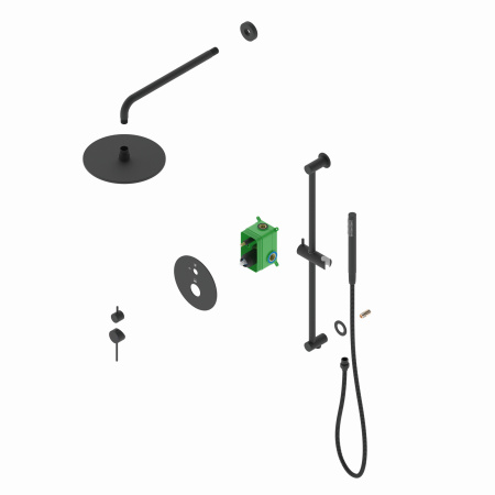 Душевая система скрытого монтажа Timo Saona SX-2309/03SM черная фото