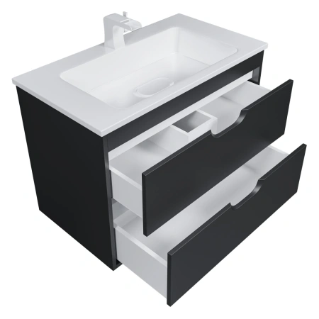 Тумба под раковину Uperwood Modul 80 2930205153 черная фото