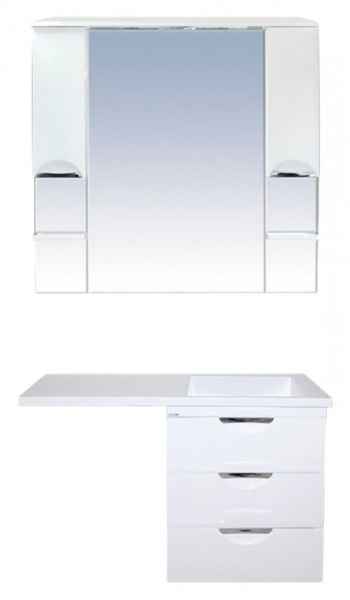 Зеркало-шкаф Misty София 120 П-Соф02120-011Св фото