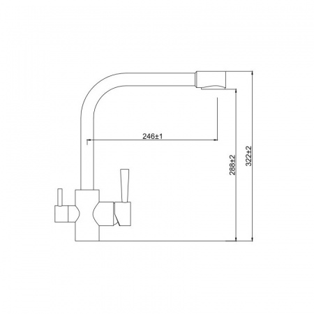 Смеситель для кухни кухни с фильтром для воды Kaiser Merkur 26044-5 серебро фото