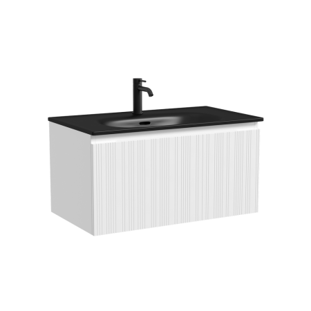 Тумба под раковину Sancos Code CD80W белая фото