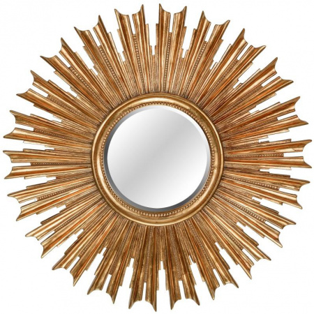 Зеркало в раме солнце Art-Zerkalo Sunny Gold FA402GL фото