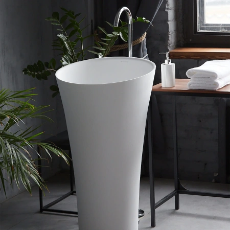 Напольная раковина Montebianco Pisa Cono 11237 50x50 фото