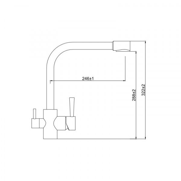 Смеситель для кухни кухни с фильтром для воды Kaiser Merkur 26044-8 песочный фото