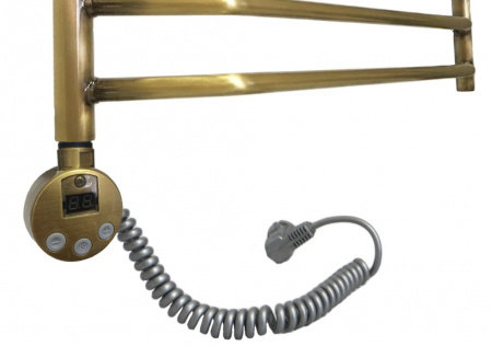 Полотенцесушитель электрический Domoterm Лаура П12 (500х985) (бронза) левый фото