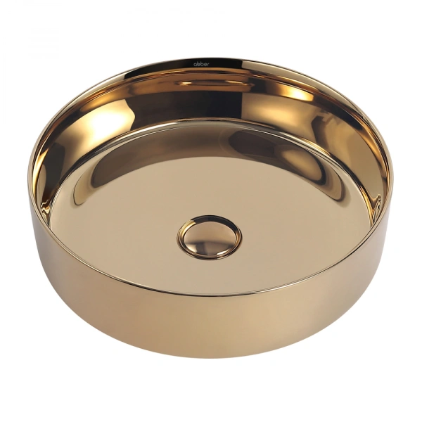 Накладная раковина Abber Bequem AC2109GG 40x40 золото фото