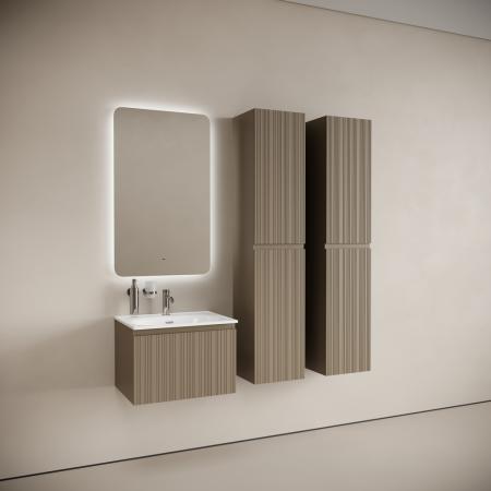 Тумба под раковину Sancos Code CD60GB серо-бежевая фото