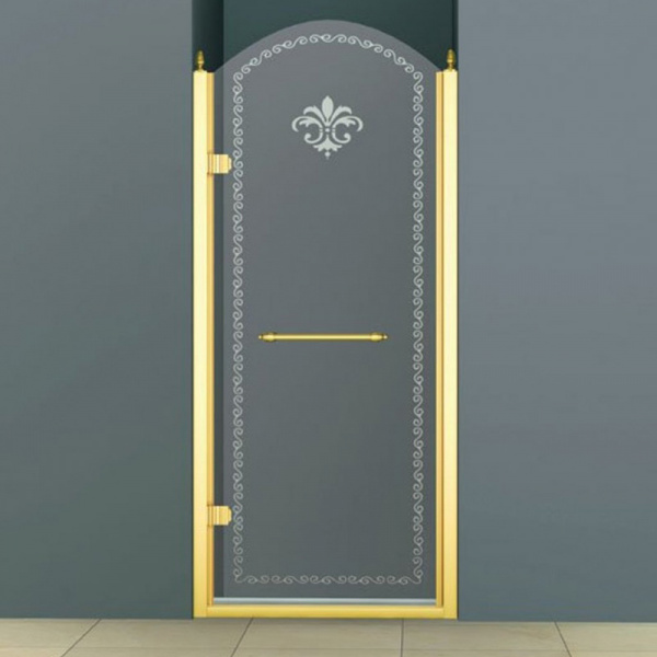 Душевая дверь Cezares Retro RETRO-A-B-1-90-CP-G-L 90 см золото L фото