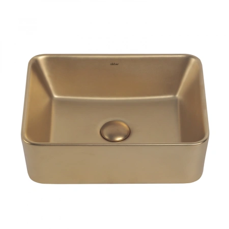 Накладная раковина Abber Rechteck AC2213MMG 40x30 золото матовое фото