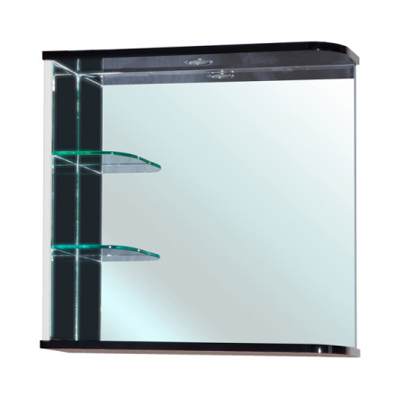 Зеркало с подсветкой Bellezza Рио-70 белое/черное фото