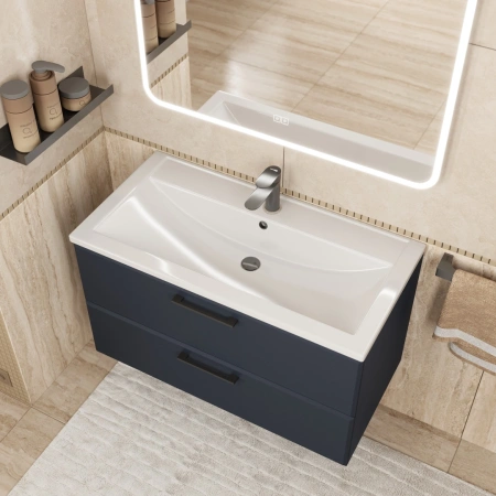 Тумба под раковину Uperwood Foster 90 TFosterNEW90b черная фото