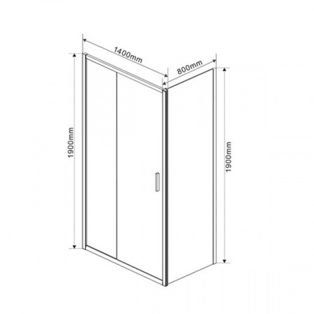 Душевой уголок Vincea Garda VSR-1G8014CH фото